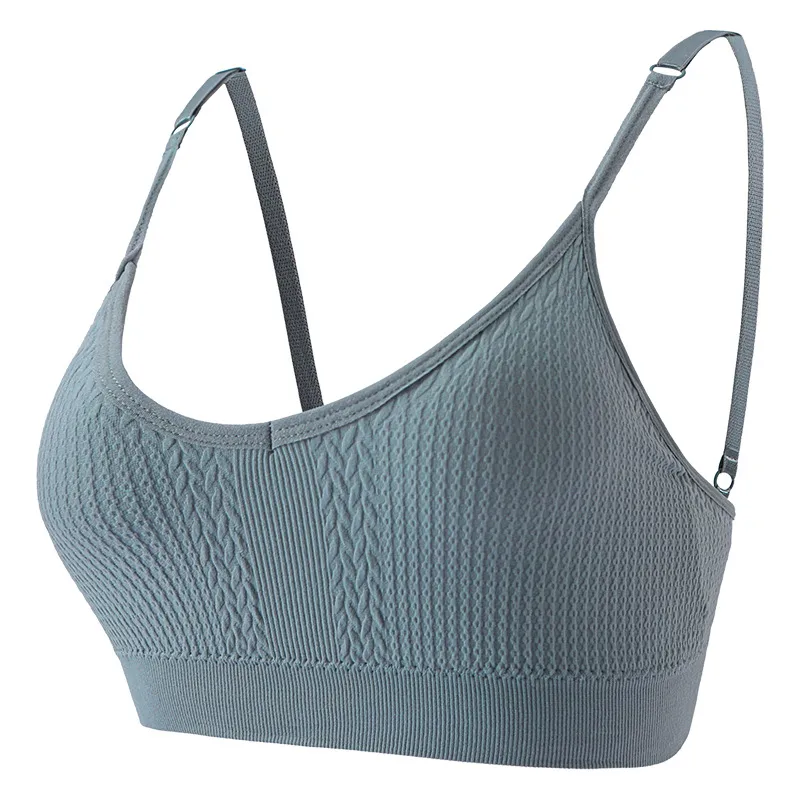 Soutien-gorge brassière sans armatures pour femme – Coupe fine et confortable, tissu en nylon respirant, bonnets triangle rembourrés, maintien optimal, bretelles ajustables,